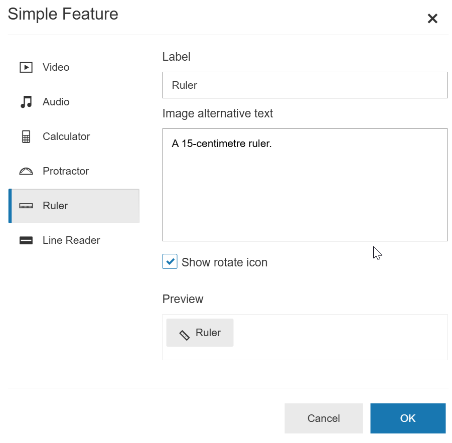 Simple Feature ruler option screen.png