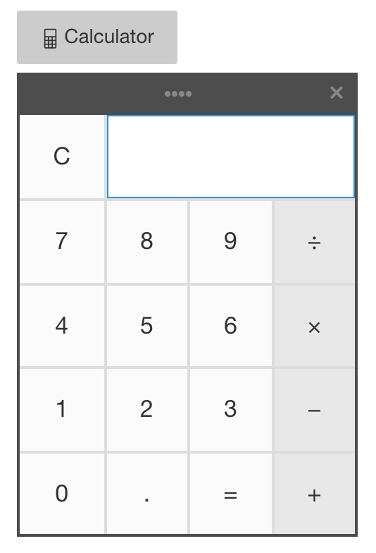 Using the Calculator with Simple Features – Learnosity Author Guide