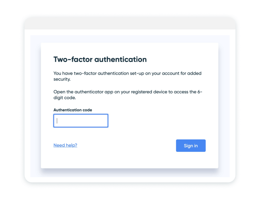 Setting up Two-Factor Authentication (2FA)