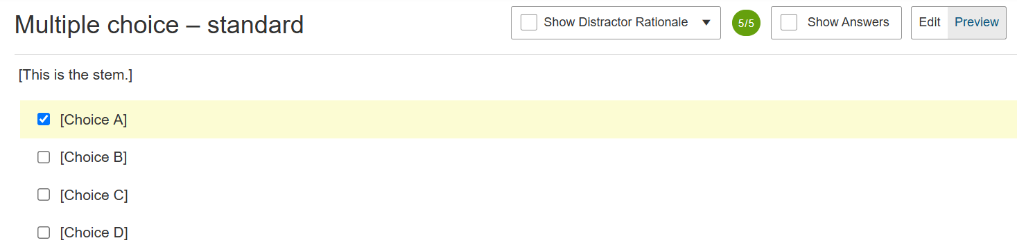 selecting only the correct answer awards a score of 5.png