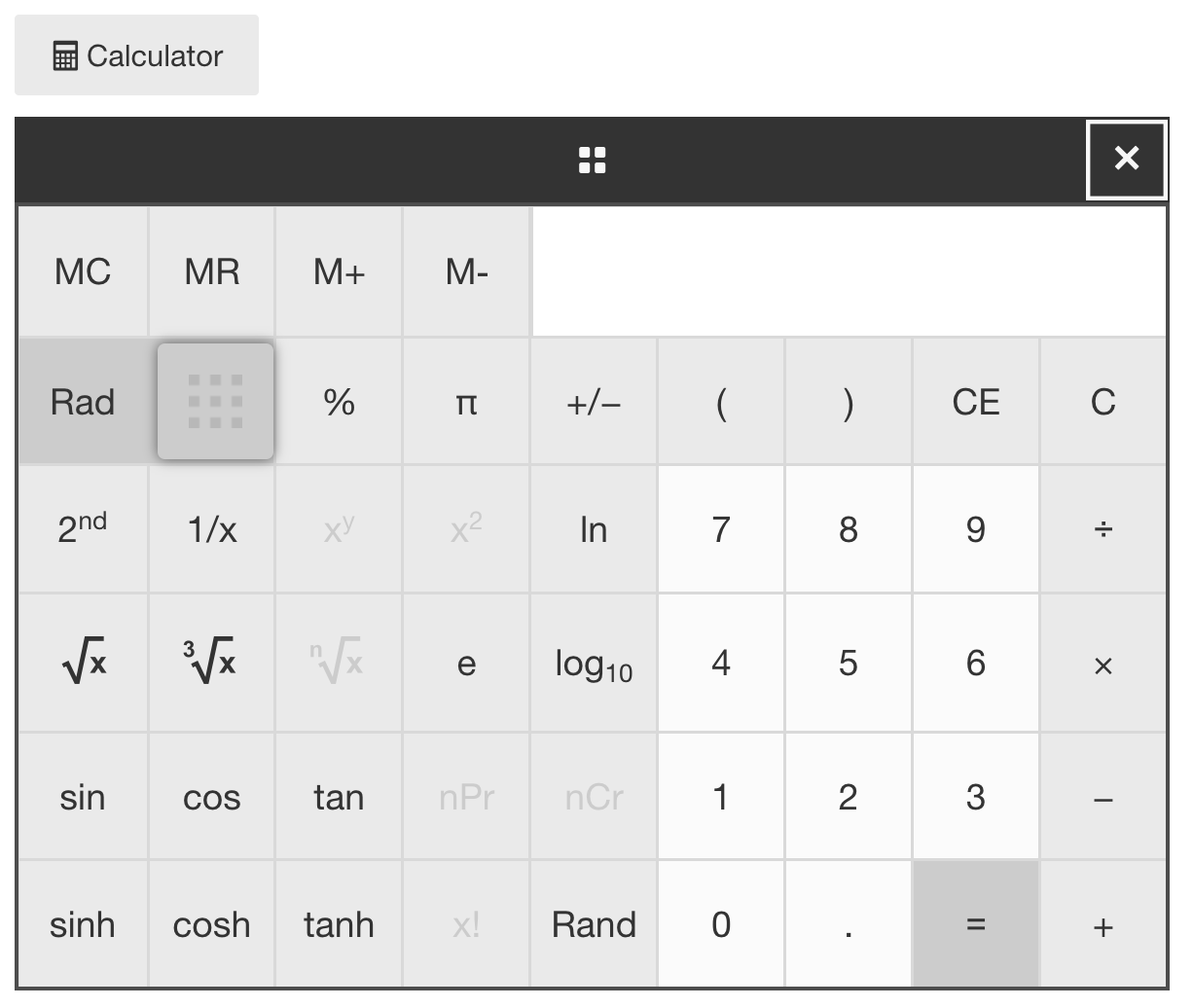 Basic And Scientific Calculator Learnosity Author Guide 