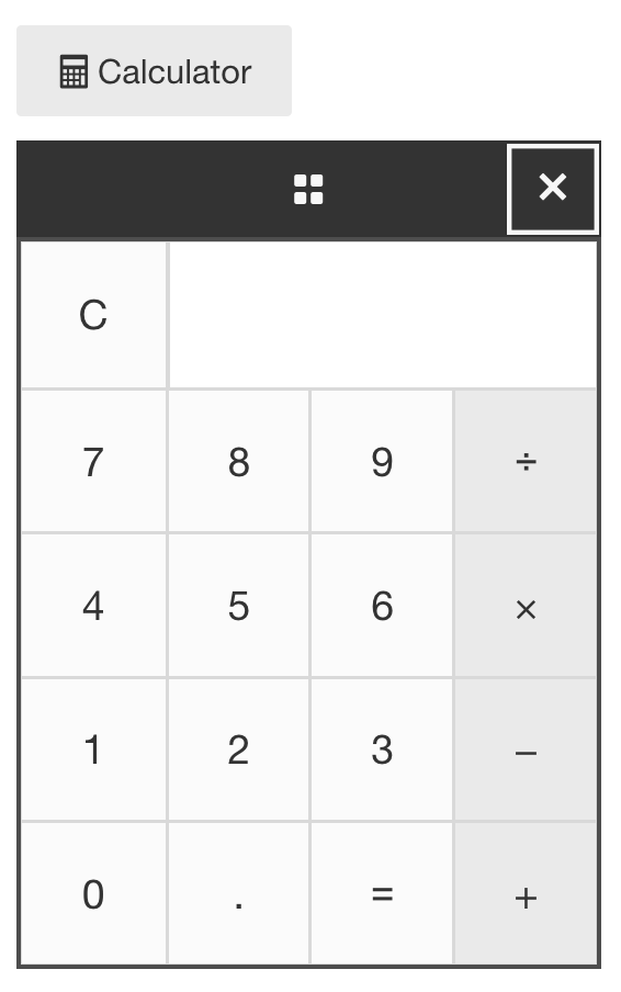 Calculator simple clearance